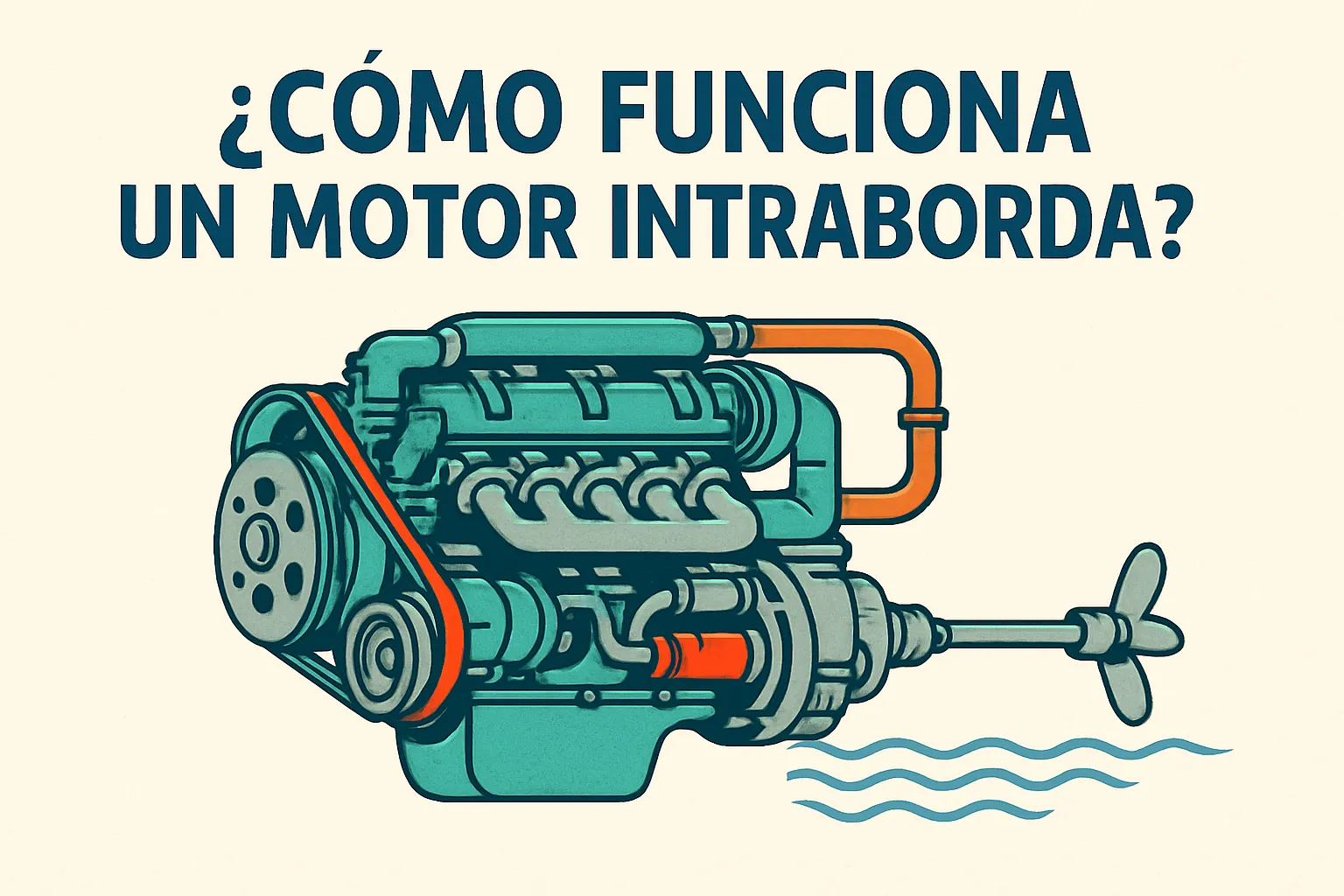 ¿Cómo funciona un motor intraborda?