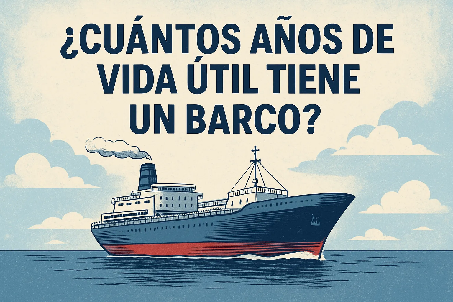 ¿Cuántos años de vida útil tiene un barco?