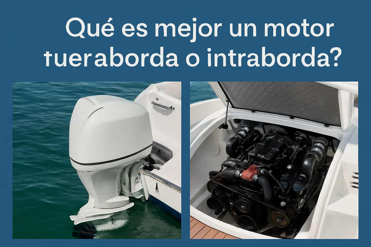 ¿Qué es mejor un motor fueraborda o intraborda?